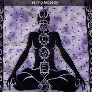 Charka Wall Tapestry 42” x 30”